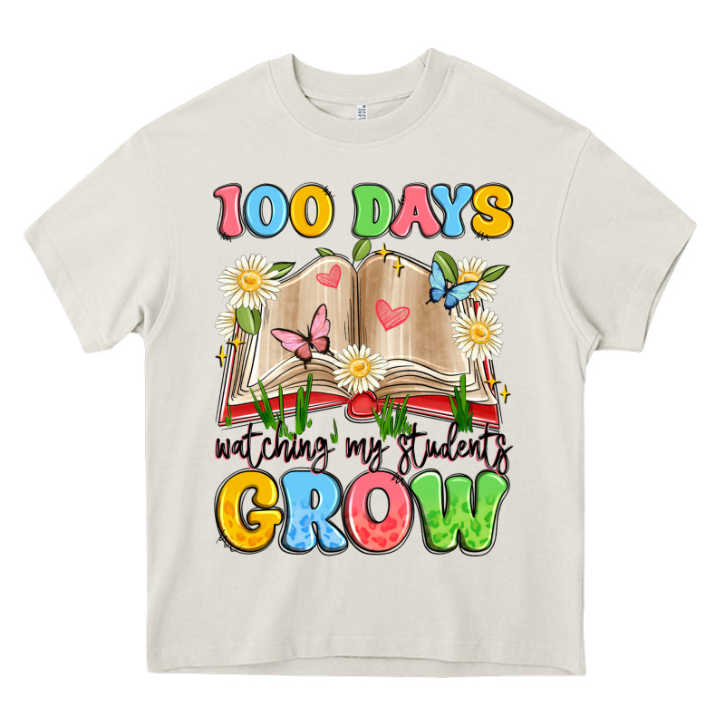 100 Days Watching My Students Grow Heavy Core Tee by Artiststas | Teevron