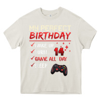 Cream 14 Year Old Gamer Gift Boy Teen 14th Perfect Birthday Gaming Heavy Core Tee - trangStudio