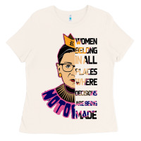 Bone RBG Ruth Bader Ginsburg Women Belong In All Places Ladies Tee - Bettercallsaul