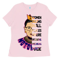 Bubblegum Pink RBG Ruth Bader Ginsburg Women Belong In All Places Ladies Tee - Bettercallsaul