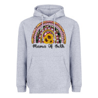 Heather Grey mama of both rainbow Heavyweight Hoodie - Artiststas