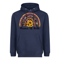 Navy mama of both rainbow Heavyweight Hoodie - Artiststas
