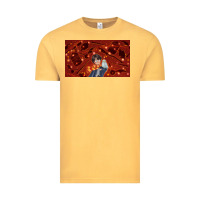 Vintage Mustard wizard boy and owl Vintage Tee - TumblerDesignByShophia