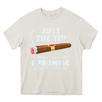 Cream Just The Tip Cigar Smoker Gift Funny Cigar Smoking Heavy Core Tee - trangStudio