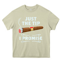 Mossy Just The Tip Cigar Smoker Gift Funny Cigar Smoking Heavy Core Tee - trangStudio