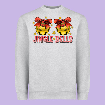Jingle Bells Heavyweight Sweatshirt Designed By Cowhidedigitalart