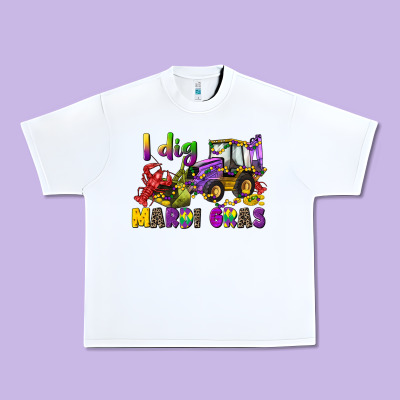 I Dig Mardi Gras Urban Heavy Tee Designed By Cowgirlartshop