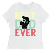 White Best Dad Ever Ladies Tee - Bettercallsaul