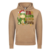 Vintage Coffee watercolor t rex fa rawr rawr rawr christmas Vintage Hoodie - CowGirlArtShop