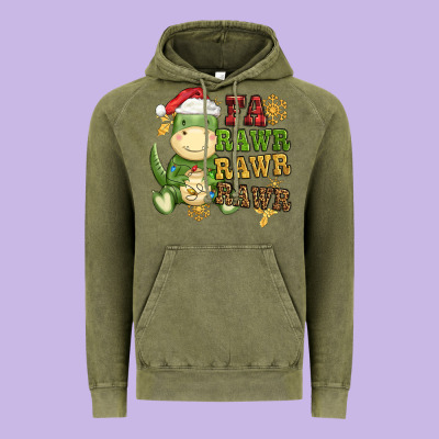 Watercolor T Rex Fa Rawr Rawr Rawr Christmas Vintage Hoodie Designed By Cowgirlartshop