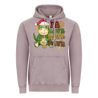 Vintage Zinc watercolor t rex fa rawr rawr rawr christmas Vintage Hoodie - CowGirlArtShop
