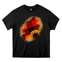 Black sunflower Christmas patch Heavy Core Tee - JahusDesignShop