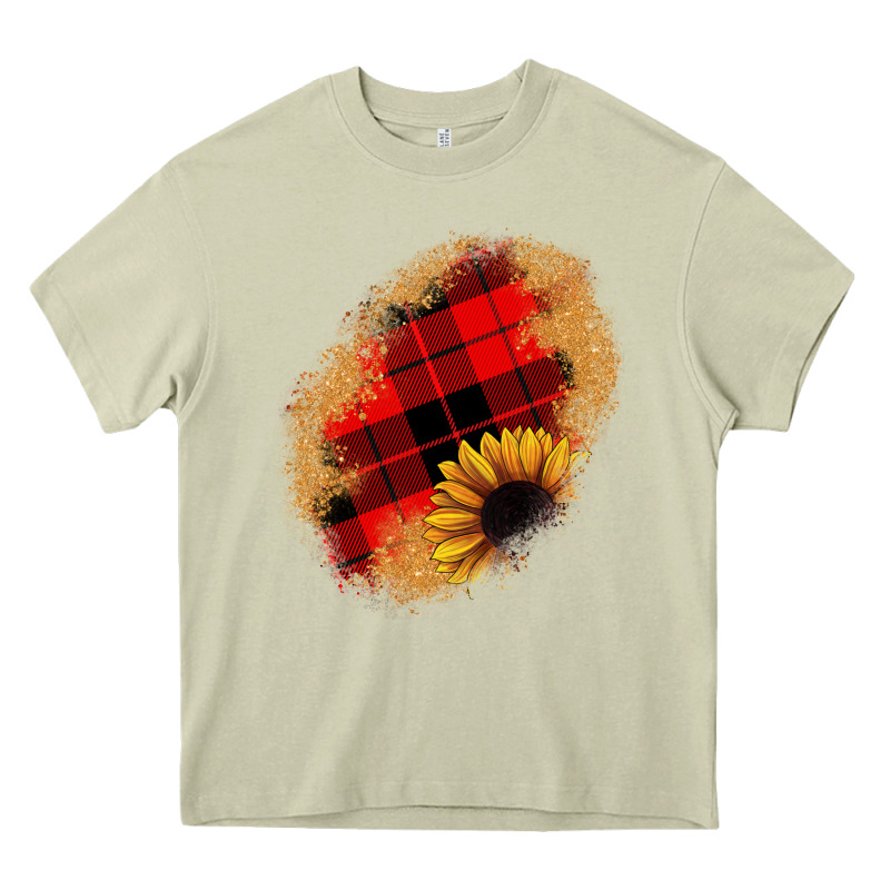 Sunflower Christmas Patch Heavy Core Tee by JahusDesignShop | Teevron
