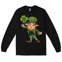 Black St. Patrick's day elf Long Sleeve Tee - CowGirlArtShop