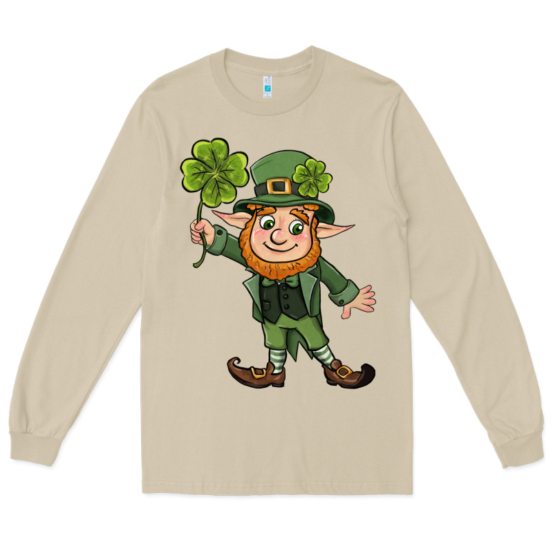 St. Patrick's Day Elf Long Sleeve Tee by CowGirlArtShop | Teevron
