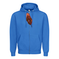 True Royal croton leaf Zipper Hoodie - LillyAllenDesigns
