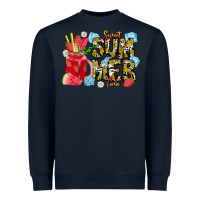 Navy sweet summer time Heavyweight Sweatshirt - CowhideDigitalArt