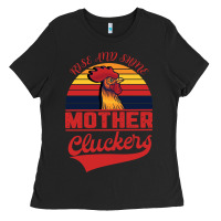 Black Rise And Shine Mother Cluckers Ladies Tee - Bettercallsaul