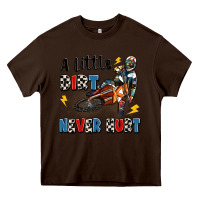 Chocolate Brown a little dirt never hurt Heavy Core Tee - Artiststas