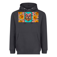 Smoke mama bear with sunflowers and glasses license plate Heavyweight Hoodie - Artiststas