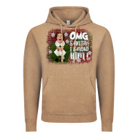 Vintage Coffee the elf omg santa Vintage Hoodie - CowGirlArtShop
