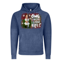 Vintage Denim the elf omg santa Vintage Hoodie - CowGirlArtShop
