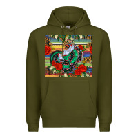 Army Green flamenco dancer tumbler Premium Hoodie - BundleAndBundleShop