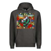 Charcoal Heather flamenco dancer tumbler Premium Hoodie - BundleAndBundleShop
