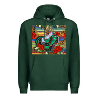 Sports Green flamenco dancer tumbler Premium Hoodie - BundleAndBundleShop