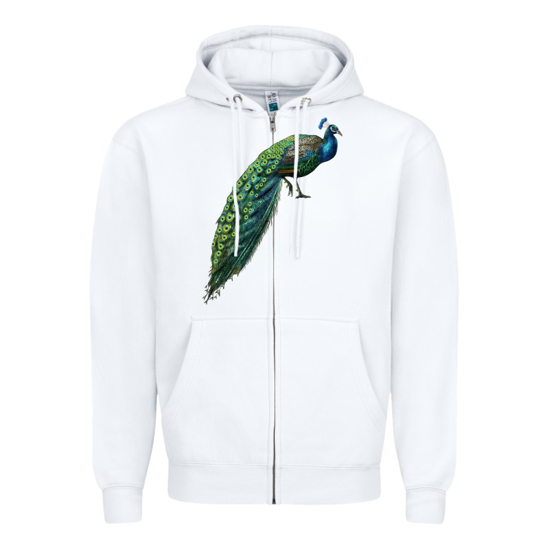 Peacock Zipper Hoodie by LillyAllenDesigns | Teevron