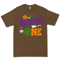 Cacao spooky one boy halloween 1st birthday matching family t shirt Premium Tee - trangStudio