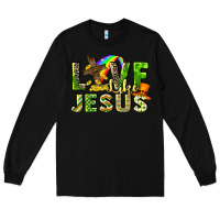 Black Love like Jesus Long Sleeve Tee - CowGirlArtShop