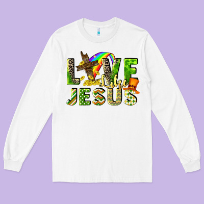 Love Like Jesus Long Sleeve Tee Designed By Cowgirlartshop
