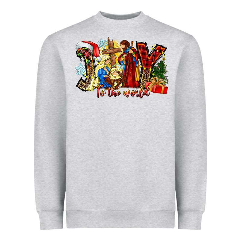 Joy To The World Heavyweight Sweatshirt by CowhideDigitalArt | Teevron