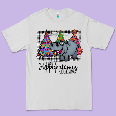 I Want Hippopotamus For Christmas Premium Tee Designed By Bettercallsaul