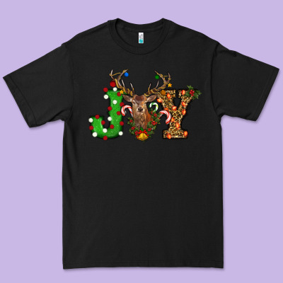 Christmas Joy Reindeer Premium Tee Designed By Ranaportraitstore