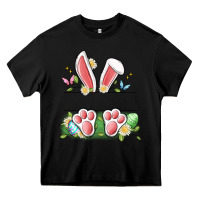 Black easter bunny name frame Heavy Core Tee - Artiststas
