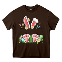 Chocolate Brown easter bunny name frame Heavy Core Tee - Artiststas