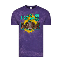 Cloud Purple Football Mom Mother's Day Vintage Tee - HowdyJamesFarm