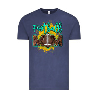 Vintage Denim Football Mom Mother's Day Vintage Tee - HowdyJamesFarm