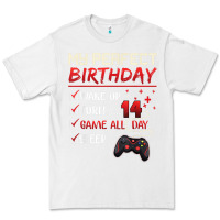 White 14 Year Old Gamer Gift Boy Teen 14th Perfect Birthday Gaming Premium Tee - trangStudio