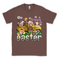 Chestnut Happy Easter truck with farm animals Classic Tee - NancyCooperArtShop