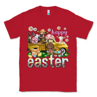 Red Happy Easter truck with farm animals Classic Tee - NancyCooperArtShop