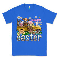 True Royal Happy Easter truck with farm animals Classic Tee - NancyCooperArtShop