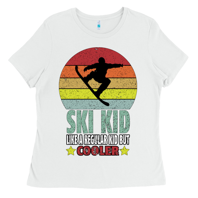 Ski Kid Like A Regular Kid But Coolers Ladies Tee by Bettercallsaul | Teevron