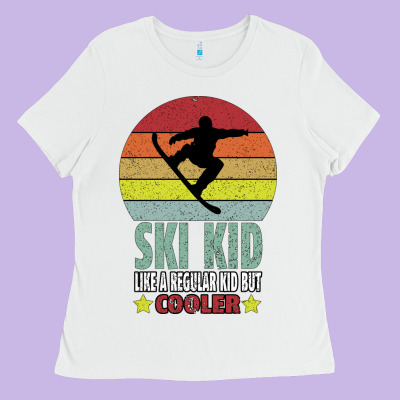 Ski Kid Like A Regular Kid But Coolers Ladies Tee Designed By Bettercallsaul
