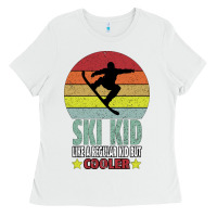 White ski kid like a regular kid but coolers Ladies Tee - Bettercallsaul
