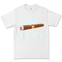 White Just The Tip Cigar Smoker Gift Funny Cigar Smoking Premium Tee - trangStudio