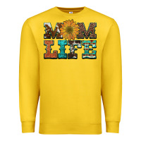 Lemon western cowhide leopard turquoise  leather aztec sunflower mom Premium Sweatshirt - Artiststas