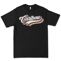 Black I Love Caribou City Usa Retro Vintage Premium Tee - trangStudio